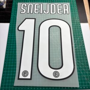 2009-2011 Nameset #10 Sneijder Inter Milan Home