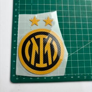 Crest Logo Patch Inter Milan Emas Hitam