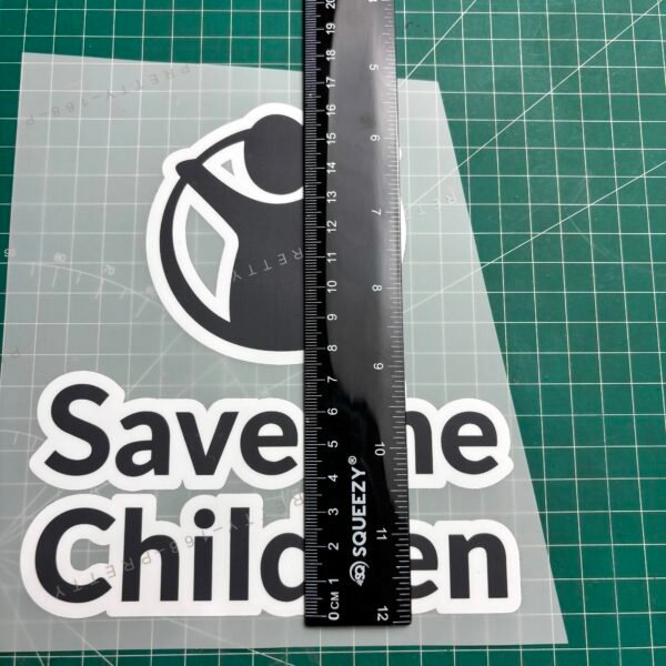 Sponsor Jersey Save The Children Hitam Putih