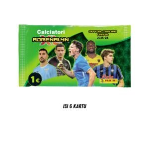 ISI 6 KARTU(1) 2025-2026 Panini Andrenalyn XL Calciatori Booster Pack (6 Kartu)