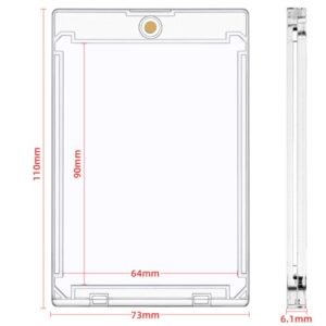 Magnetic Card Holder 100PT - Pelindung Kartu Tebal & Koleksi TCG