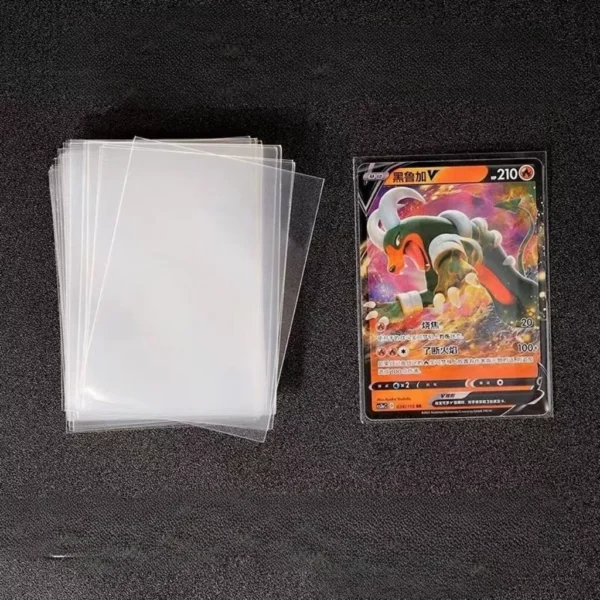 100Pcs Inner Sleeve 66mm x 91mm Card Protector TCG