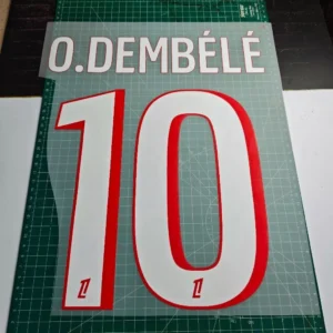 2026/2027 Nameset #10 O.Dembele PSG Home Liga