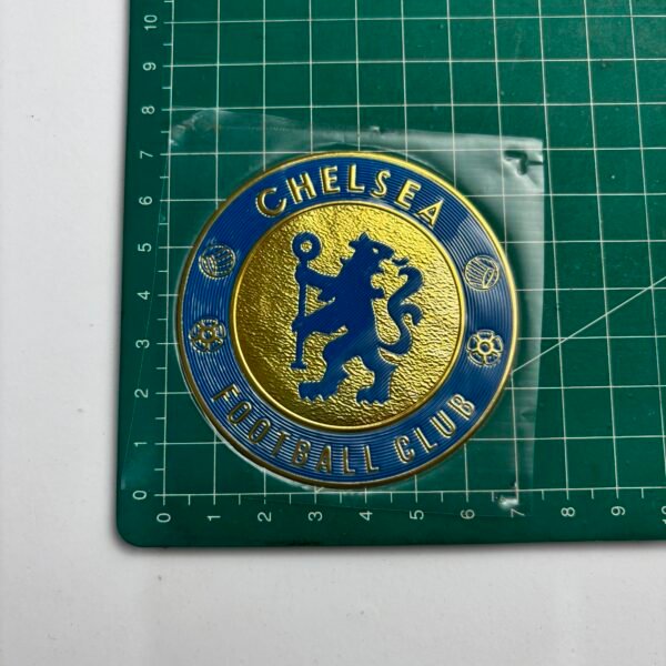 Crest Logo Patch Chelsea Biru Emas