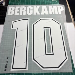 1996/1997 Nameset #10 Bergkamp Arsenal Home