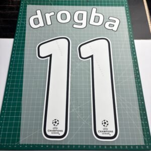 2007/2008 Nameset #11 Drogba Chelsea Home Cup