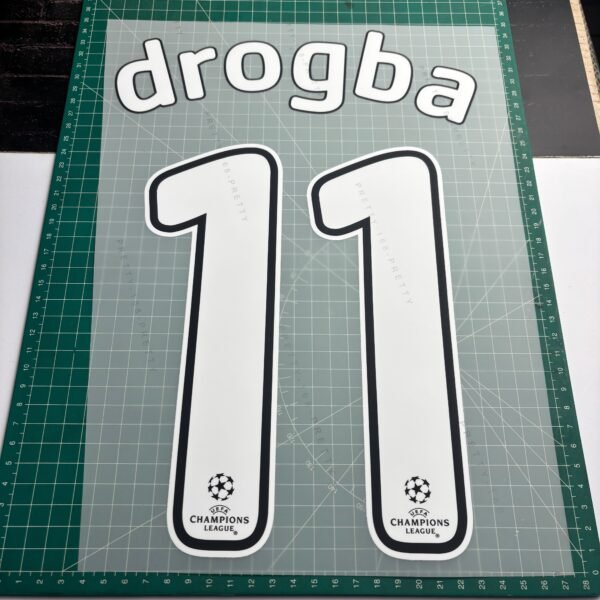 2007/2008 Nameset #11 Drogba Chelsea Home Cup