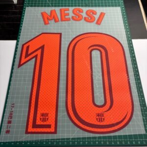 2017/2018 Nameset #10 Messi Barcelona Third