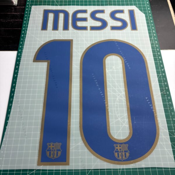 2008/2009 Nameset #10 Messi Barcelona Away