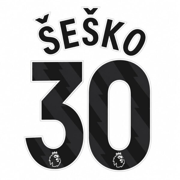 [Pre-Order] 2023-2027 Nameset Liga Inggris Hitam