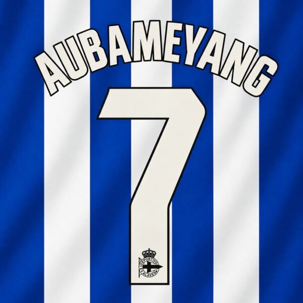 [Pre-Order] 2026/2027 Nameset #7 Aubameyang Deportivo Home