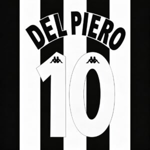 [Pre-Order] 1997/1998 Nameset #10 Del Piero Juventus Home