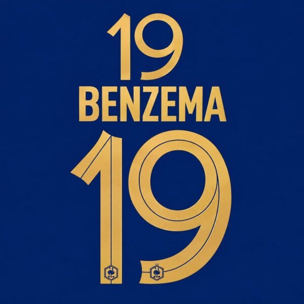 [Pre-Order] 2022 Nameset #19 Benzema Perancis Home