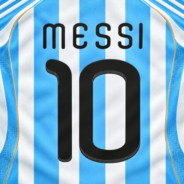 [Pre-Order] 2010 Nameset #10 Messi Argentina Home