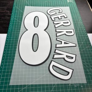 2004/2005 Nameset #8 Gerrad Liverpool Home Cup