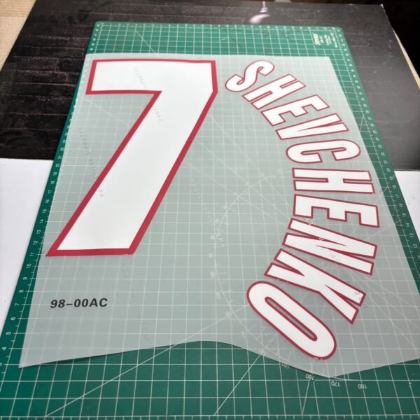 1998-2000 Nameset #3 Maldini AC Milan Third