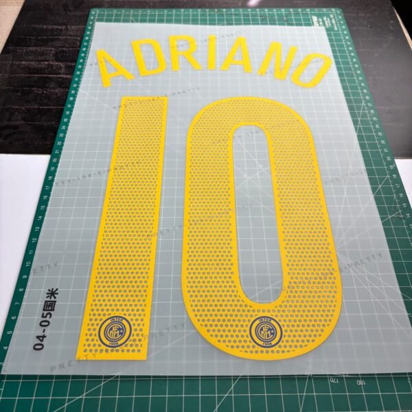 2004-2006 Nameset #10 Adriano Inter Milan Third