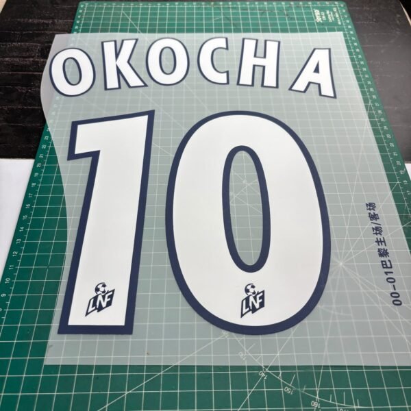 2000-2003 Nameset #10 Okocha PSG Away