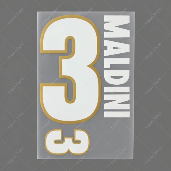 [Pre-Order] 1996 Nameset #3 Maldini Italia Home
