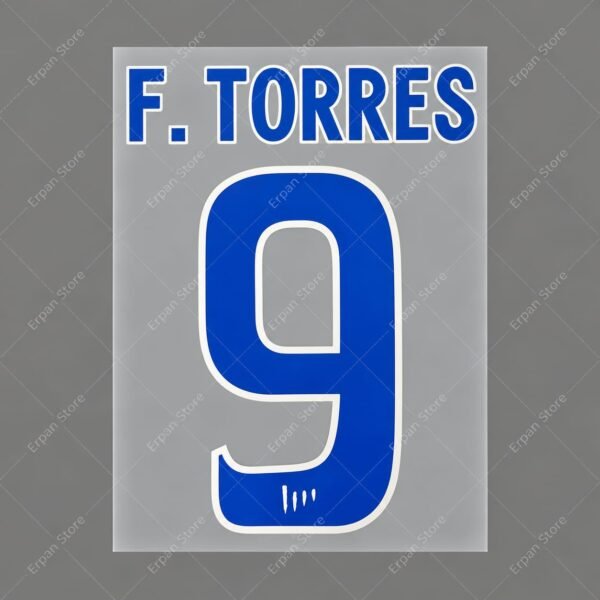 [Pre-Order] 2003/2004 Nameset #9 F.Torres Atletico Madrid Home