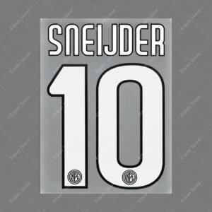[Pre-Order] 2009-2012 Nameset #10 Sneijder Inter Milan Home