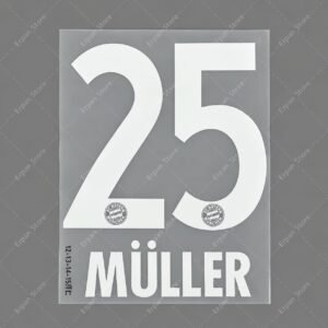 [Pre-Order] 2013-2015 Nameset #25 Muller Bayern Munchen Home