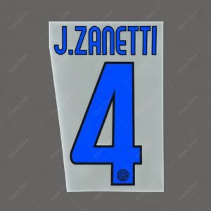 [Pre-Order] 2009-2012 Nameset #4 J.Zanetti Inter Milan Away