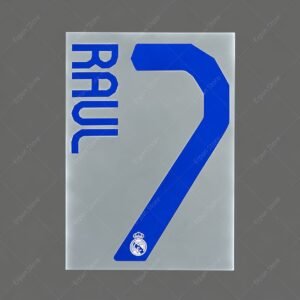 [Pre-Order] 2007/2008 Nameset #7 Raul Real Madrid Home