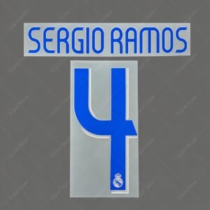 [Pre-Order] 2006/2007 Nameset #4 Sergio Ramos Real Madrid Home