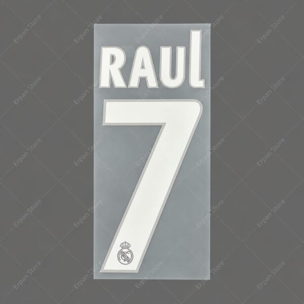 [Pre-Order] 2005/2006 Nameset #7 Raul Real Madrid Away