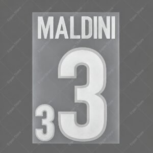 [Pre-Order] 1998 Nameset #3 Maldini Italy Home