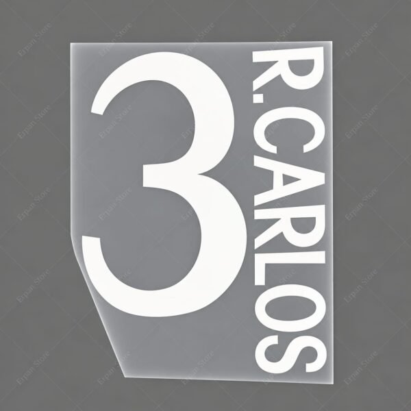 [Pre-Order] 1998-2000 Nameset #3 R.Carlos Real Madrid Away