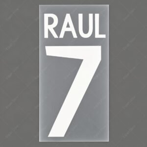 [Pre-Order] 1998-2000 Nameset #7 Raul Real Madrid Away