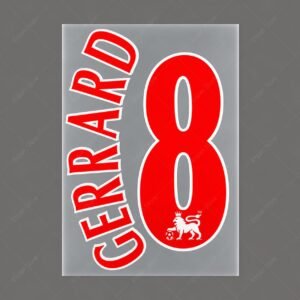[Pre-Order] 2006/2007 Nameset #8 Gerrard Liverpool Home
