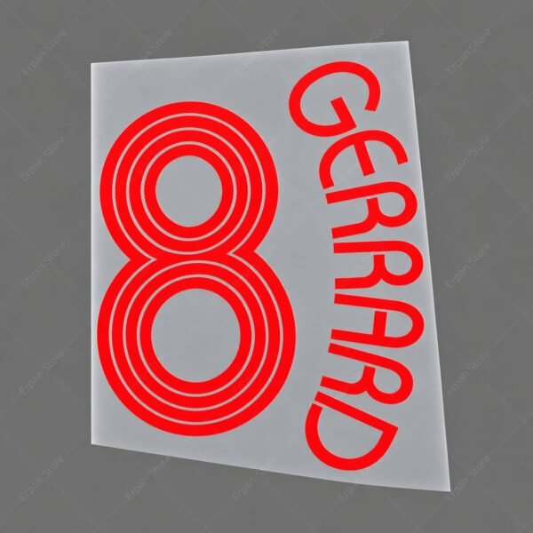 [Pre-Order] 2006/2007 Nameset #8 Gerrard Liverpool Home Cup