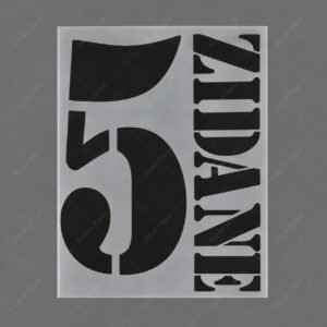 [Pre-Order] 2001-2003 Nameset #5 Zidane Real Madrid Home