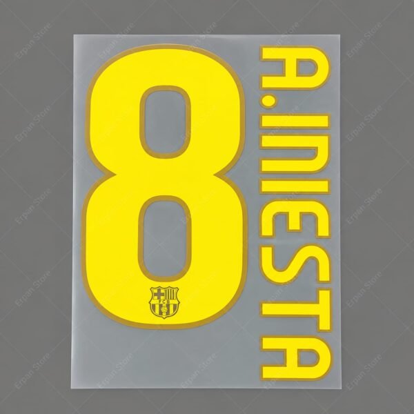 [Pre-Order] 2009-2010 Nameset #8 A.Iniesta Barcelona Home