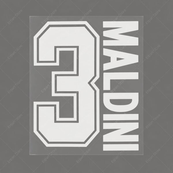 [Pre-Order] 1991/1992 Nameset #3 Maldini AC Milan Home