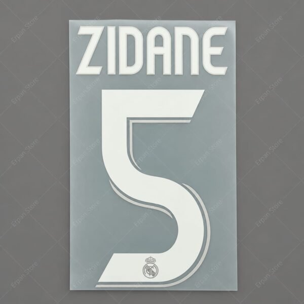 [Pre-Order] 2006/2007 Nameset #5 Zidane Real Madrid Away