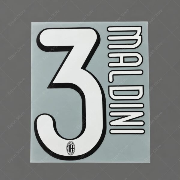 [Pre-Order] 2009/2010 Nameset #3 Maldini AC Milan Home