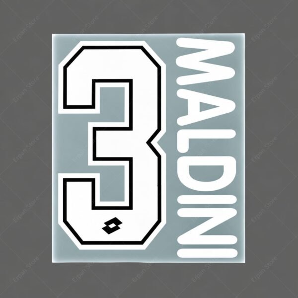 [Pre-Order] 1996/1997 Nameset #3 Maldini AC Milan Home