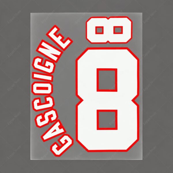 [Pre-Order] 1996 Nameset #8 Gascoigne Inggris Away