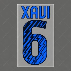 [Pre-Order] 2010/2011 Nameset #6 Xavi Barcelona Away