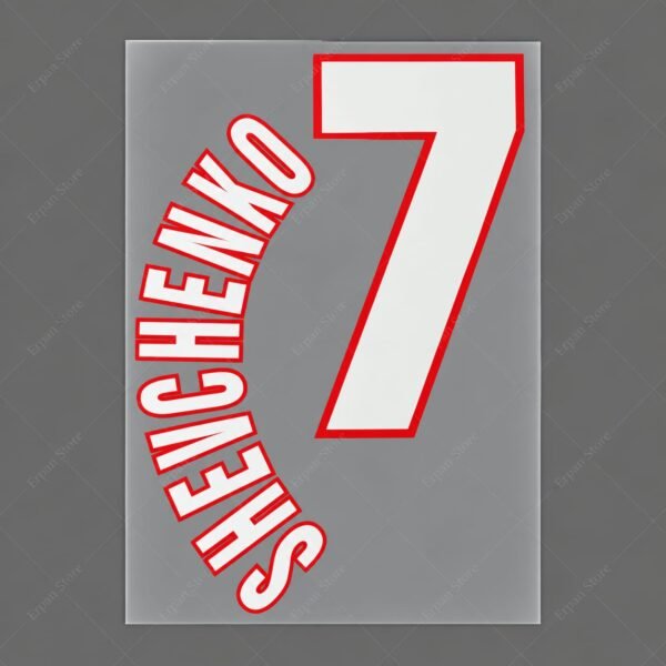 [Pre-Order] 1998-2000 Nameset #7 Shevchenko AC Milan Third
