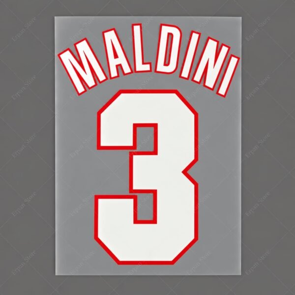 [Pre-Order] 1998-2000 Nameset #3 Maldini AC Milan Third