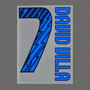 [Pre-Order] 2010/2011 Nameset #7 David Villa Barcelona Away